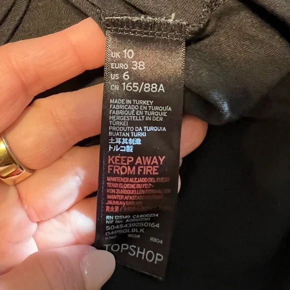 Topshop Hook Front Tee - Picture 7 of 7